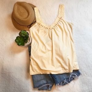 LOFT Embellished Tank Top Size Small